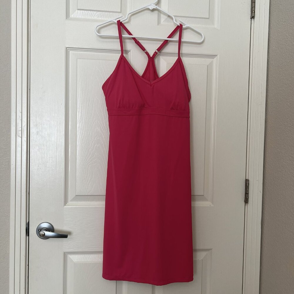 Athleta Women's Bodycon Tennis Fitness Dress, Pink Fuschia, Large